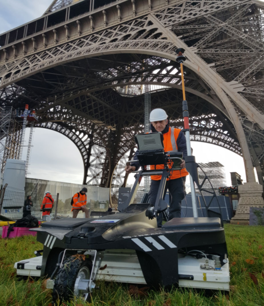 Géoradar ERT 3D, Tour Eiffel