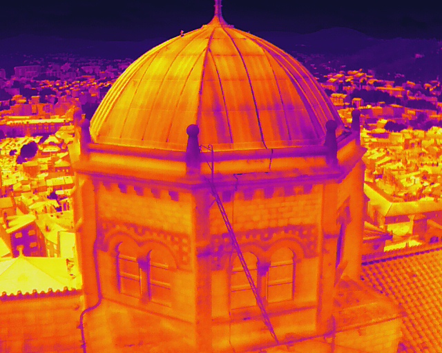 Levé thermographique de la Cathédrale de Le-Puy-en-Velay